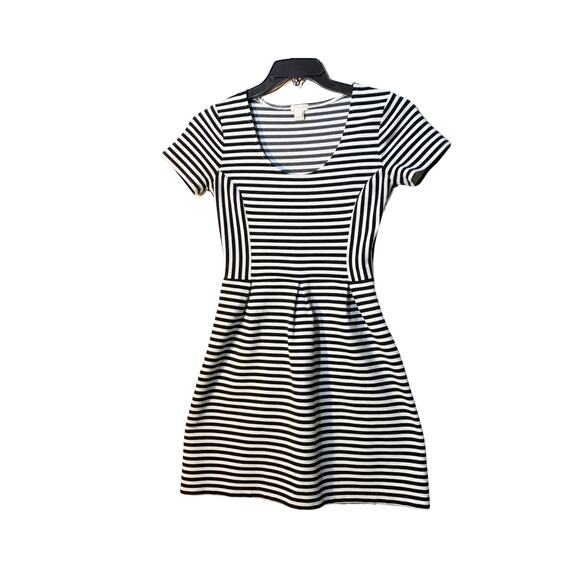 JCrew Striped Empire Waist Short Casual Dress sz 2 - Picture 2 of 6